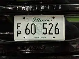 illinois fp licence plates example