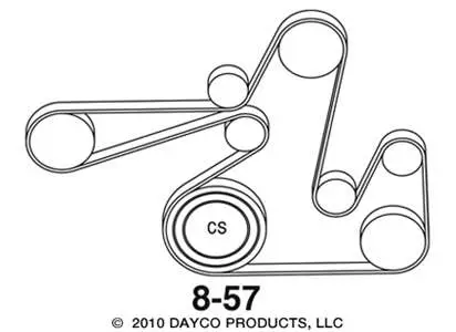 dodge avenger serpentine belt diagram