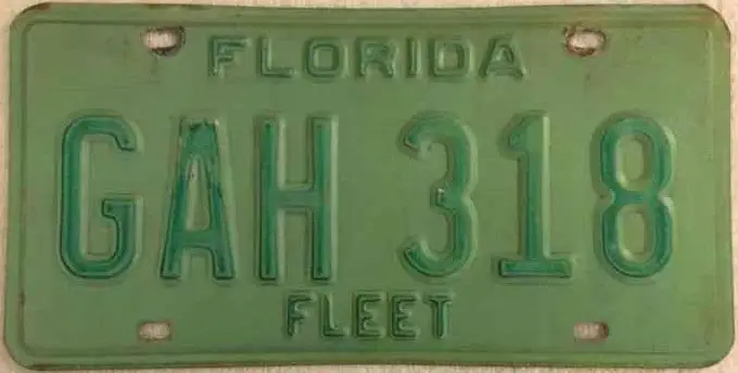 Florida fleet plate