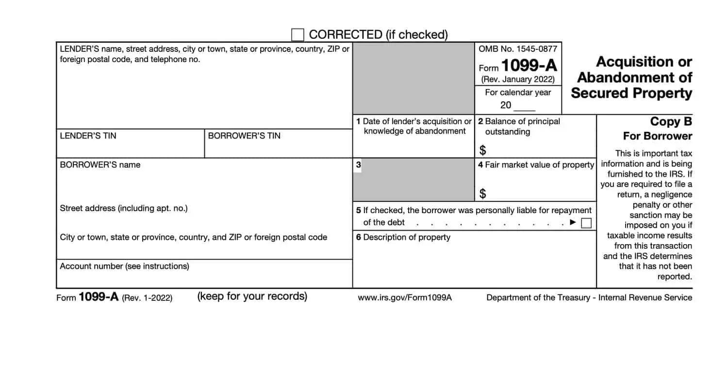 Form 1099-A